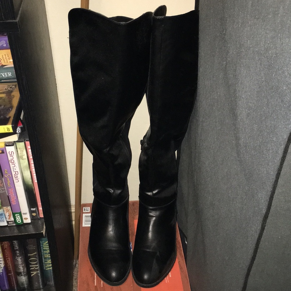 Over the Knee Black Boots